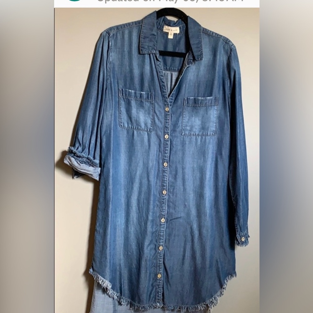 Cloth & Stone Denim Dress. L super cute